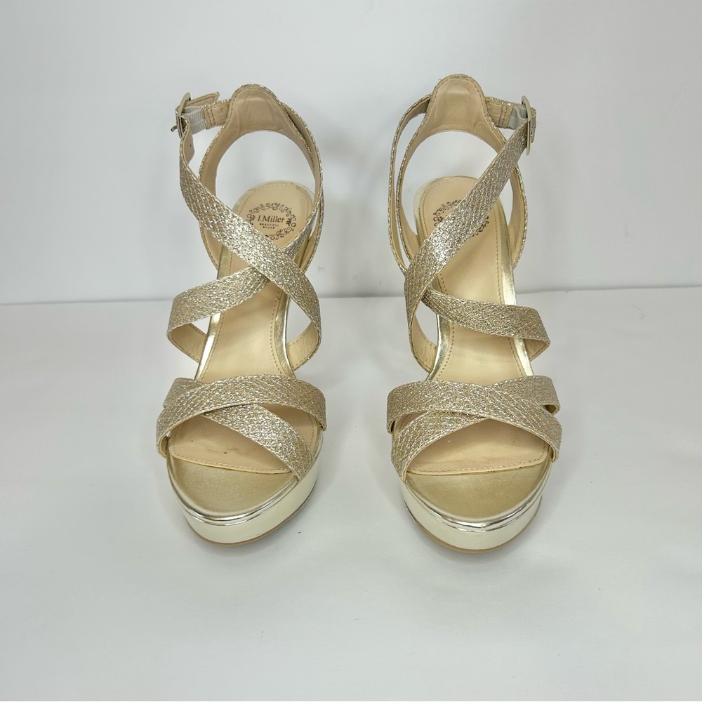 I. Miller Gold Strappy Women's Heels